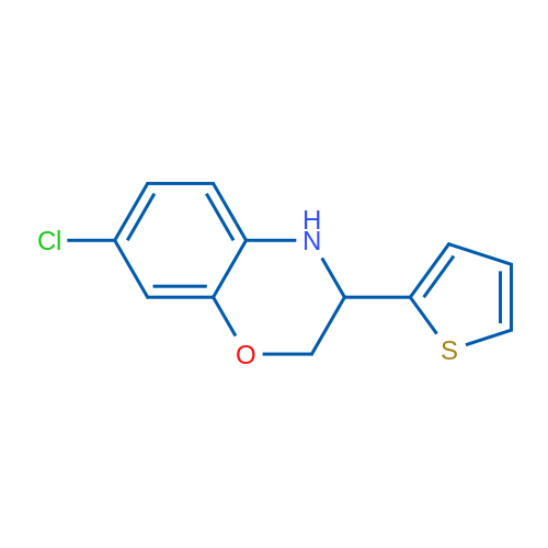 7-Chloro-3-(thiophen-2-yl)-3,4-dihydro-2H-benzo[b][1,4]oxazine 1g