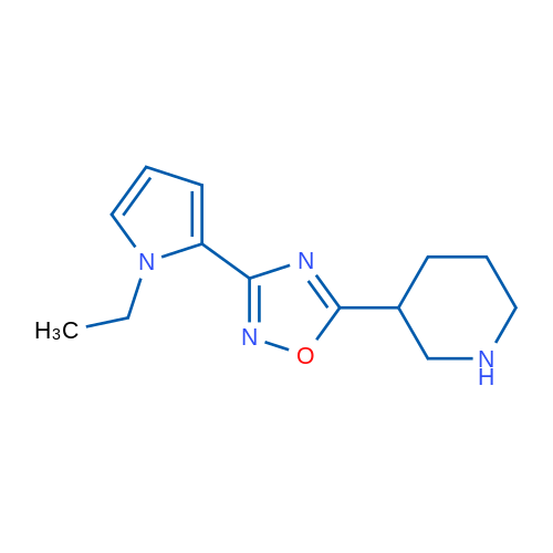 3-(1-Ethyl-1H-pyrrol-2-yl)-5-(piperidin-3-yl)-1,2,4-oxadiazole 1g