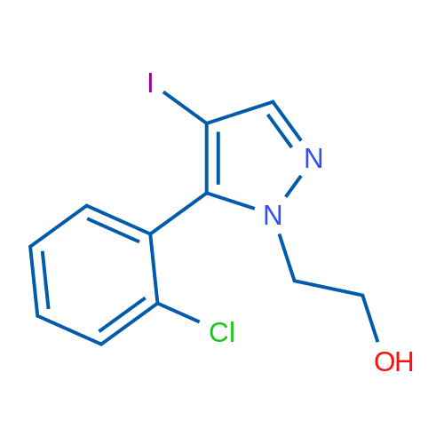 2-(5-(2-Chlorophenyl)-4-iodo-1H-pyrazol-1-yl)ethanol 1g