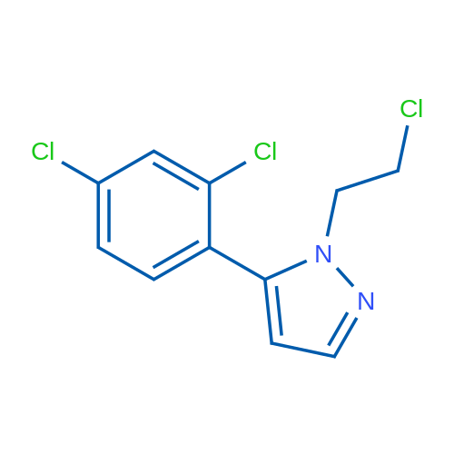 1-(2-Chloroethyl)-5-(2,4-dichlorophenyl)-1H-pyrazole 1g