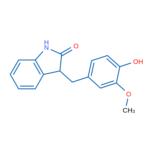 3-(4-Hydroxy-3-methoxybenzyl)indolin-2-one 1g