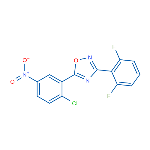 5-(2-Chloro-5-nitrophenyl)-3-(2,6-difluorophenyl)-1,2,4-oxadiazole 1g