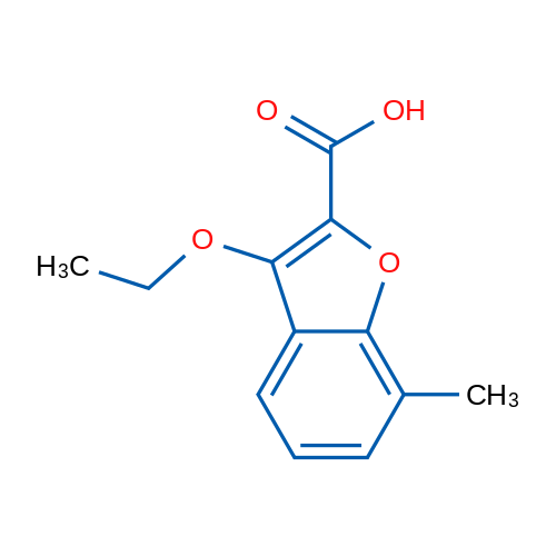 3-Ethoxy-7-methylbenzofuran-2-carboxylic acid 1g