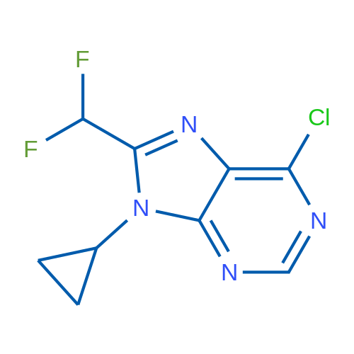 6-Chloro-9-cyclopropyl-8-(difluoromethyl)-9H-purine 1g