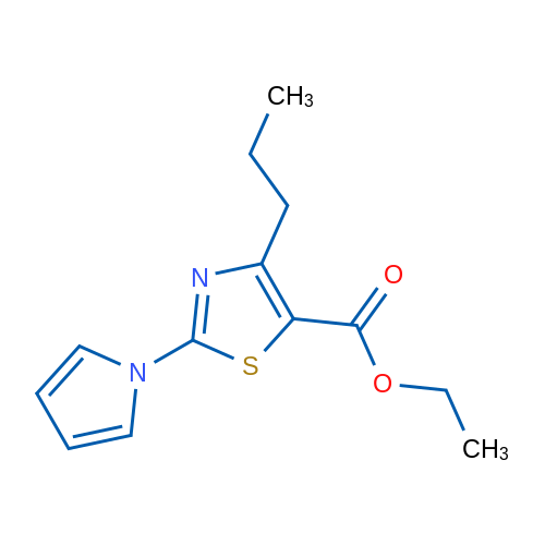 Ethyl 4-propyl-2-(1H-pyrrol-1-yl)-1,3-thiazole-5-carboxylate 1g