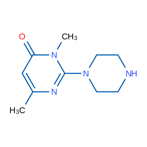 3,6-Dimethyl-2-(piperazin-1-yl)pyrimidin-4(3H)-one 1g