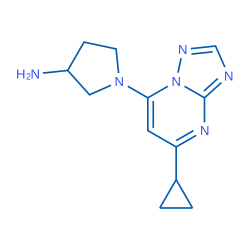 1-(5-Cyclopropyl-[1,2,4]triazolo[1,5-a]pyrimidin-7-yl)pyrrolidin-3-amine 1g