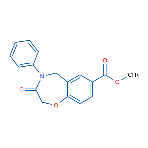 Methyl 3-oxo-4-phenyl-2,3,4,5-tetrahydrobenzo[f][1,4]oxazepine-7-carboxylate 1g