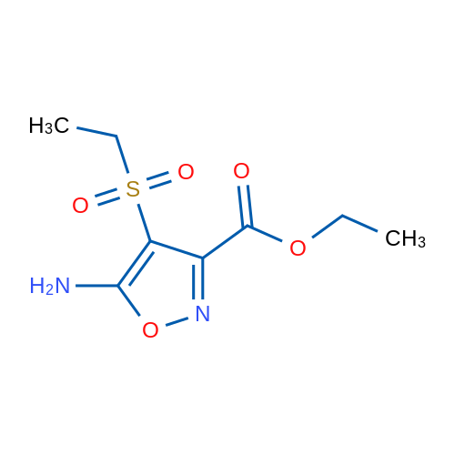Ethyl 5-amino-4-(ethylsulfonyl)isoxazole-3-carboxylate 1g