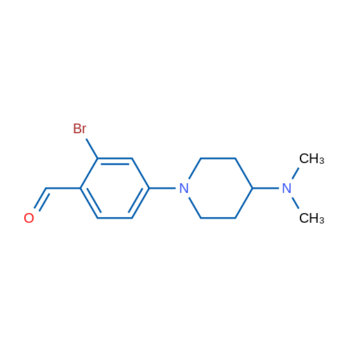 2-Bromo-4-(4-(dimethylamino)piperidin-1-yl)benzaldehyde 1g