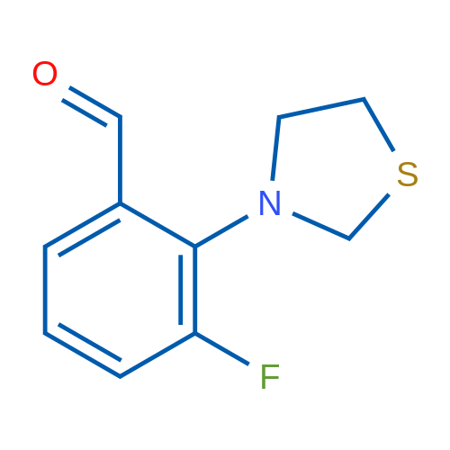 3-Fluoro-2-(thiazolidin-3-yl)benzaldehyde 1g