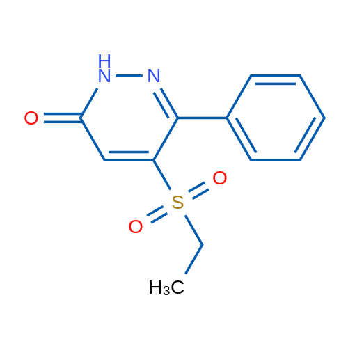 5-(Ethylsulfonyl)-6-phenylpyridazin-3(2H)-one 1g