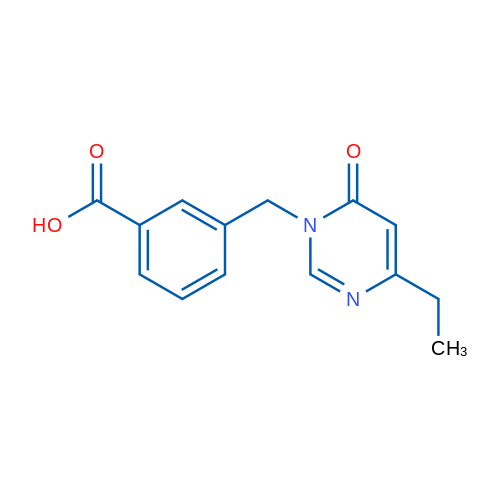3-((4-Ethyl-6-oxopyrimidin-1(6H)-yl)methyl)benzoic acid 1g