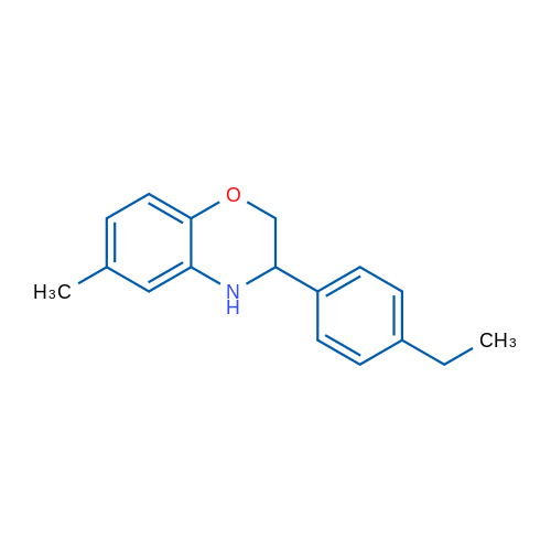 3-(4-Ethylphenyl)-6-methyl-3,4-dihydro-2H-benzo[b][1,4]oxazine 1g