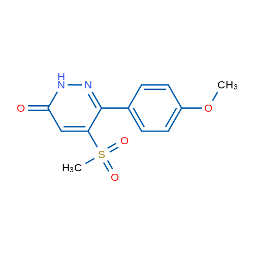6-(4-Methoxyphenyl)-5-(methylsulfonyl)pyridazin-3(2H)-one 1g