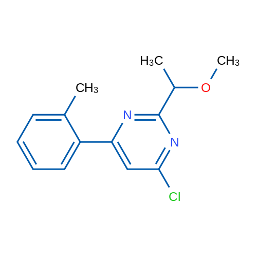 4-Chloro-2-(1-methoxyethyl)-6-(o-tolyl)pyrimidine 1g