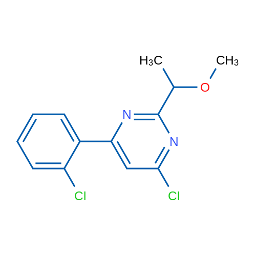 4-Chloro-6-(2-chlorophenyl)-2-(1-methoxyethyl)pyrimidine 1g