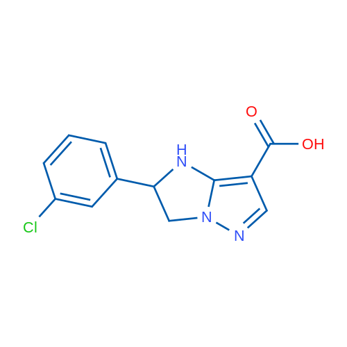 2-(3-Chlorophenyl)-2,3-dihydro-1H-imidazo[1,2-b]pyrazole-7-carboxylic acid 1g