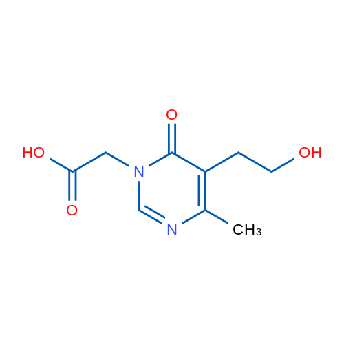 2-(5-(2-Hydroxyethyl)-4-methyl-6-oxopyrimidin-1(6H)-yl)acetic acid 1g
