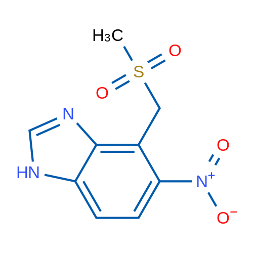 4-((Methylsulfonyl)methyl)-5-nitro-1H-benzo[d]imidazole 1g