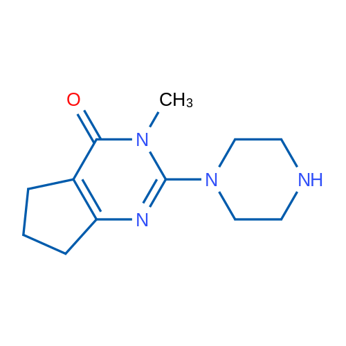 3-Methyl-2-(piperazin-1-yl)-6,7-dihydro-3H-cyclopenta[d]pyrimidin-4(5H)-one 1g