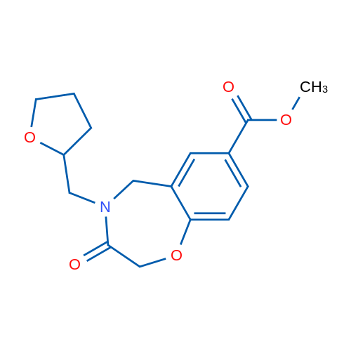 Methyl 3-oxo-4-((tetrahydrofuran-2-yl)methyl)-2,3,4,5-tetrahydrobenzo[f][1,4]oxazepine-7-carboxylate 1g
