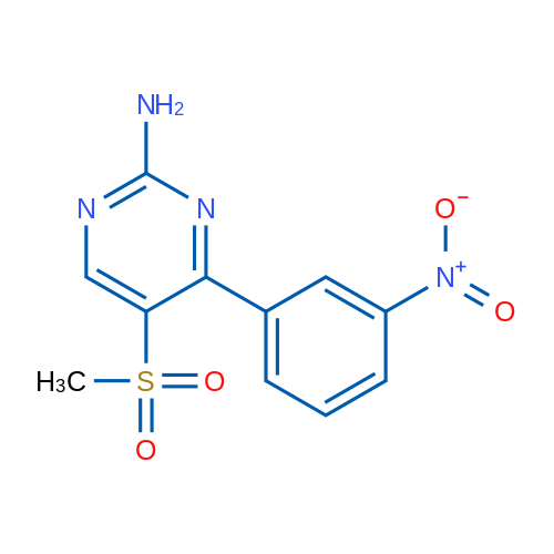 5-(Methylsulfonyl)-4-(3-nitrophenyl)pyrimidin-2-amine 1g