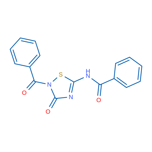 N-(2-Benzoyl-3-oxo-2,3-dihydro-1,2,4-thiadiazol-5-yl)benzamide 1g