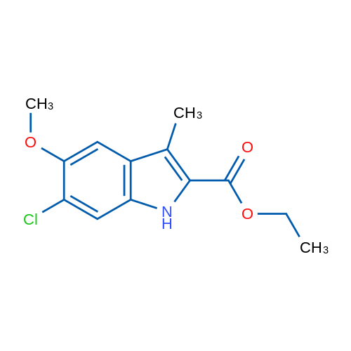 Ethyl 6-chloro-5-methoxy-3-methyl-1H-indole-2-carboxylate 1g