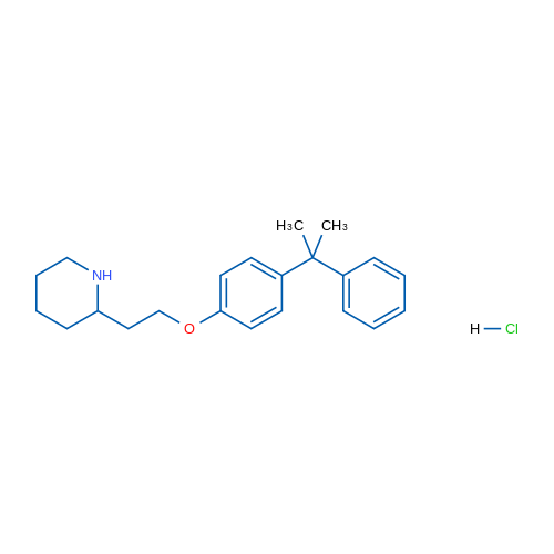 2-(2-(4-(2-Phenylpropan-2-yl)phenoxy)ethyl)piperidine hydrochloride 1g