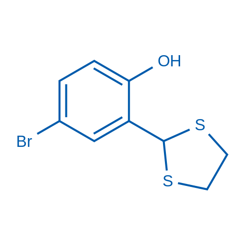 4-Bromo-2-(1,3-dithiolan-2-yl)phenol 1g