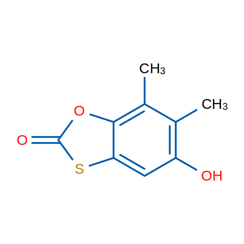 5-Hydroxy-6,7-dimethylbenzo[d][1,3]oxathiol-2-one 1g