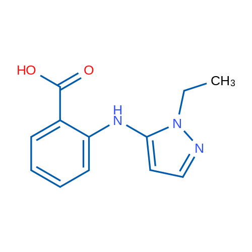 2-((1-Ethyl-1H-pyrazol-5-yl)amino)benzoic acid 1g