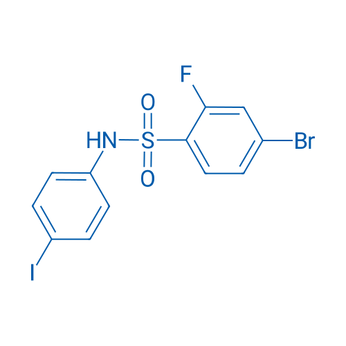 4-Bromo-2-fluoro-N-(4-iodophenyl)-benzenesulfonamide 100mg