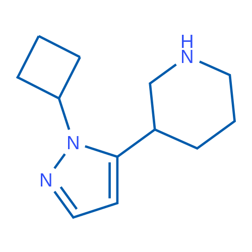 3-(1-Cyclobutyl-1H-pyrazol-5-yl)piperidine 1g