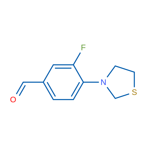 3-Fluoro-4-(thiazolidin-3-yl)benzaldehyde 1g
