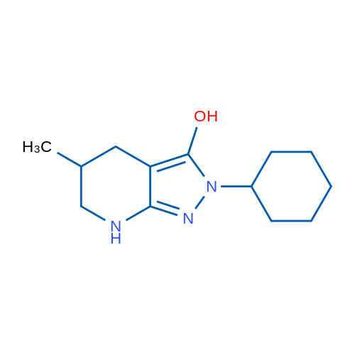 2-Cyclohexyl-5-methyl-4,5,6,7-tetrahydro-2H-pyrazolo[3,4-b]pyridin-3-ol 1g
