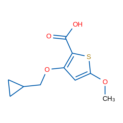3-(Cyclopropylmethoxy)-5-methoxythiophene-2-carboxylic acid 1g