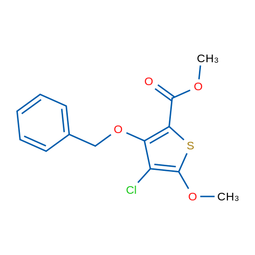 Methyl 3-(benzyloxy)-4-chloro-5-methoxythiophene-2-carboxylate 1g