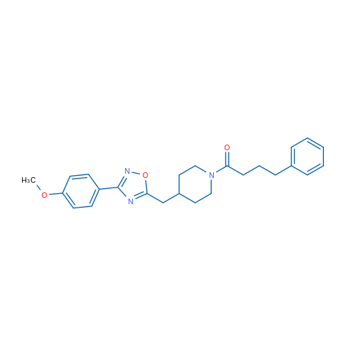 1-(4-{[3-(4-methoxyphenyl)-1,2,4-oxadiazol-5-yl]methyl}piperidin-1-yl)-4-phenylbutan-1-one 1g