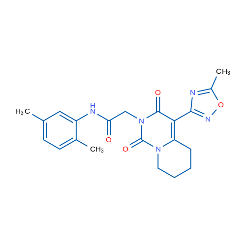 N-(2,5-Dimethylphenyl)-2-[4-(5-methyl-1,2,4-oxadiazol-3-yl)-1,3-dioxo-1H,2H,3H,5H,6H,7H,8H-pyrido[1,2-c]pyrimidin-2-yl]acetamide 1g