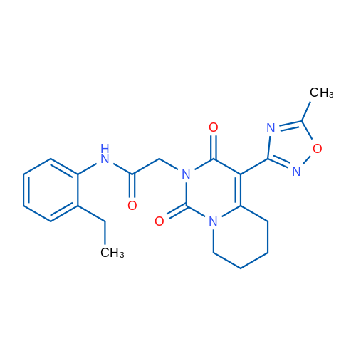 N-(2-Ethylphenyl)-2-[4-(5-methyl-1,2,4-oxadiazol-3-yl)-1,3-dioxo-1H,2H,3H,5H,6H,7H,8H-pyrido[1,2-c]pyrimidin-2-yl]acetamide 1g