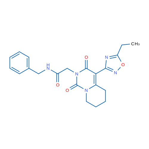 N-Benzyl-2-[4-(5-ethyl-1,2,4-oxadiazol-3-yl)-1,3-dioxo-1H,2H,3H,5H,6H,7H,8H-pyrido[1,2-c]pyrimidin-2-yl]acetamide 1g