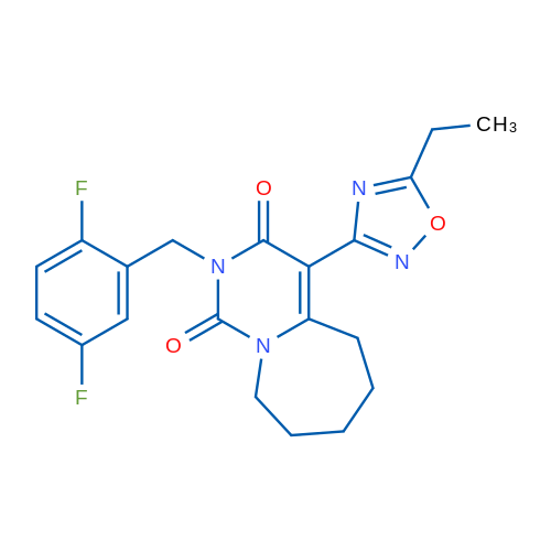 2-[(2,5-Difluorophenyl)methyl]-4-(5-ethyl-1,2,4-oxadiazol-3-yl)-1H,2H,3H,5H,6H,7H,8H,9H-pyrimido[1,6-a]azepine-1,3-dione 1g
