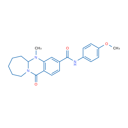 N-(4-Methoxyphenyl)-5-methyl-12-oxo-5H,5aH,6H,7H,8H,9H,10H,12H-azepino[2,1-b]quinazoline-3-carboxamide 1g