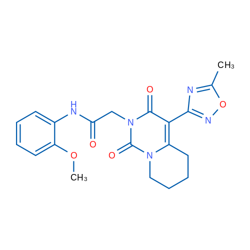 N-(2-Methoxyphenyl)-2-[4-(5-methyl-1,2,4-oxadiazol-3-yl)-1,3-dioxo-1H,2H,3H,5H,6H,7H,8H-pyrido[1,2-c]pyrimidin-2-yl]acetamide 1g