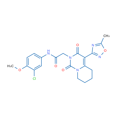 N-(3-Chloro-4-methoxyphenyl)-2-[4-(5-methyl-1,2,4-oxadiazol-3-yl)-1,3-dioxo-1H,2H,3H,5H,6H,7H,8H-pyrido[1,2-c]pyrimidin-2-yl]acetamide 1g