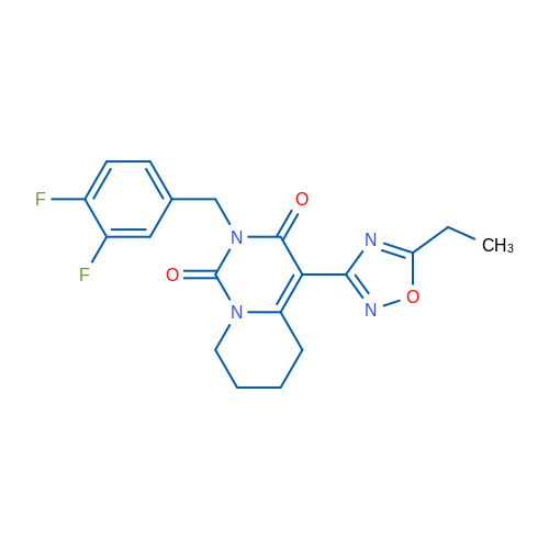 2-[(3,4-Difluorophenyl)methyl]-4-(5-ethyl-1,2,4-oxadiazol-3-yl)-1H,2H,3H,5H,6H,7H,8H-pyrido[1,2-c]pyrimidine-1,3-dione 1g