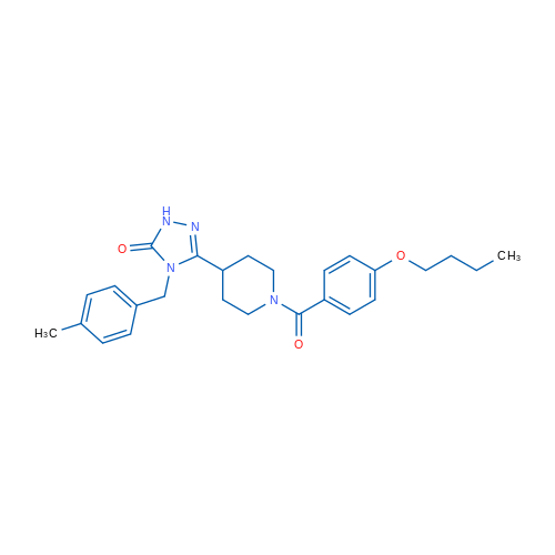 3-[1-(4-Butoxybenzoyl)piperidin-4-yl]-4-[(4-methylphenyl)methyl]-4,5-dihydro-1H-1,2,4-triazol-5-one 1g