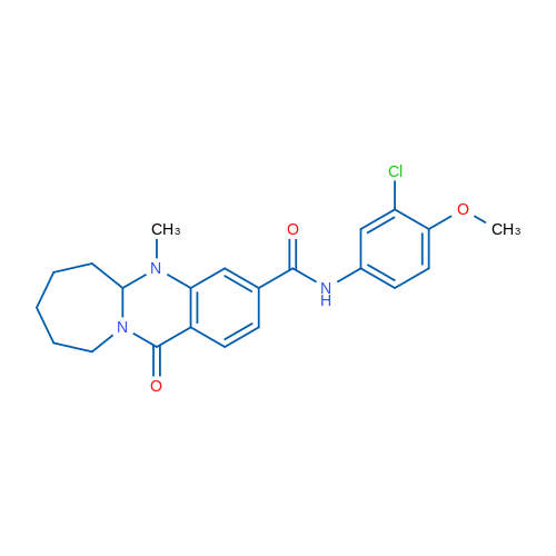 N-(3-Chloro-4-methoxyphenyl)-5-methyl-12-oxo-5H,5aH,6H,7H,8H,9H,10H,12H-azepino[2,1-b]quinazoline-3-carboxamide 1g